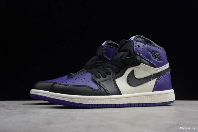 Air 555088-501  High OG Retro 1 'Court Kids Jordan Purple' 0908